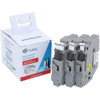 G&G Modell Tze-221/231/241 - Etikettbänder-Set G&G Modell Tze-221/231/241 - Etikettbänder-Set