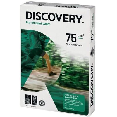 Discovery A3 Weißpapier - 75gsm - Packung 500 Discovery A3 Weißpapier - 75gsm - Packung 500