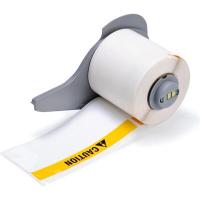 Brady, Etikettenrolle, M7-38-483-CAUTION, Polyester, Gelb & Schwarz auf Weiss, glänzend, 48.26 x 101.60 mm, Beschrif Brady, Etikettenrolle, M7-38-483-CAUTION, Polyester, Gelb & Schwarz auf Weiss, glänzend, 48.26 x 101.60 mm, Beschrif