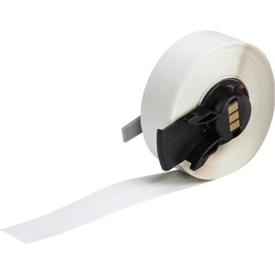 Brady, Etikettenrolle, M6C-250-483, Polyester, Weiss, glänzend, 6.35 mm x 15.24 m, extra stark haftdend, Endlos Brady, Etikettenrolle, M6C-250-483, Polyester, Weiss, glänzend, 6.35 mm x 15.24 m, extra stark haftdend, Endlos