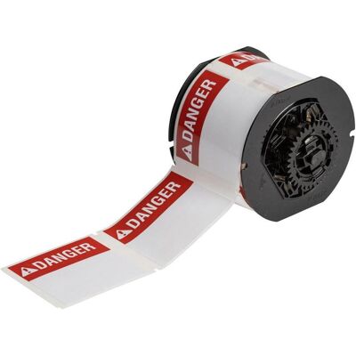 Brady, Etikettenrolle, B33-184-483-ANSIDA, vorgedruckte Gefahrenetiketten, Polyester, Rot auf Weiss, glänzend, 76.20 (76.20 mm) Brady, Etikettenrolle, B33-184-483-ANSIDA, vorgedruckte Gefahrenetiketten, Polyester, Rot auf Weiss, glänzend, 76.20 (76.20 mm)