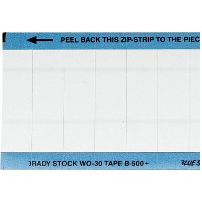 Brady, Etikettenrolle, WO-30-PK, B-500, BESCHRIFTBARE Etiketten, Vinyl, Weiss, Matt, 11 x 38 mm, wiederablösbar, die Brady, Etikettenrolle, WO-30-PK, B-500, BESCHRIFTBARE Etiketten, Vinyl, Weiss, Matt, 11 x 38 mm, wiederablösbar, die