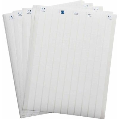 Brady, Etiketten, LAT-1-747-10, Polyester, matt, Weiss, 7.62 x 6.35 mm, permanentd, US-Letter, 22-bahnig (10.03 Brady, Etiketten, LAT-1-747-10, Polyester, matt, Weiss, 7.62 x 6.35 mm, permanentd, US-Letter, 22-bahnig (10.03