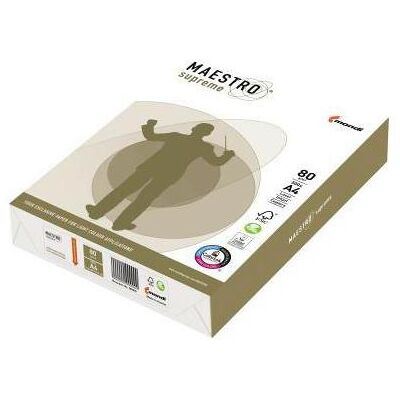 Maestro, Kopierpapier, Kopierpapier Supreme DIN A4 80g/m² elementar (500 Blätter, 80 g/m²) Maestro, Kopierpapier, Kopierpapier Supreme DIN A4 80g/m² elementar (500 Blätter, 80 g/m²)
