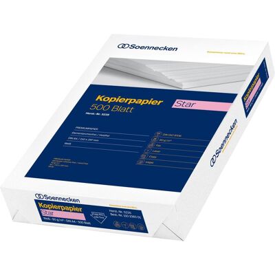 Soennecken, Kopierpapier, Star (500 Blätter, 80 g/m²) Soennecken, Kopierpapier, Star (500 Blätter, 80 g/m²)