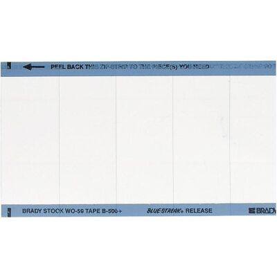 Brady, Etikettenrolle, WO-59-PK, B-500, BESCHRIFTBARE Etiketten, Vinyl, Weiss, Matt, 25 x 57 mm, wiederablösbar, die Brady, Etikettenrolle, WO-59-PK, B-500, BESCHRIFTBARE Etiketten, Vinyl, Weiss, Matt, 25 x 57 mm, wiederablösbar, die