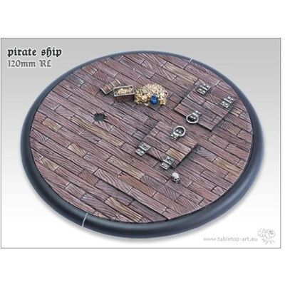 Tabletop-Art Pirate Ship Base 120mm RL Tabletop-Art Pirate Ship Base 120mm RL