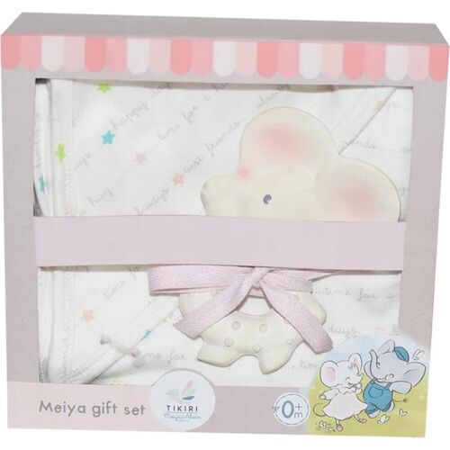 Tikiri, Beissring, Geschenkset Meiya mit Tuch & Beissring