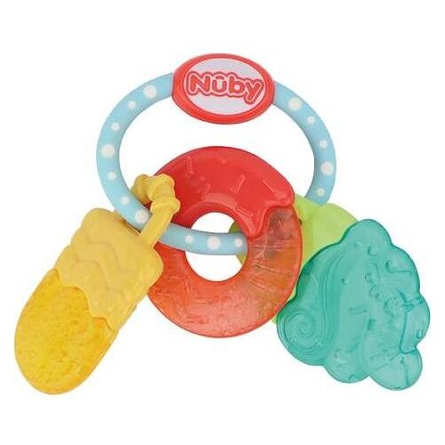 6x Nuby, Beissring, Beissring mit Eisgel Früchte