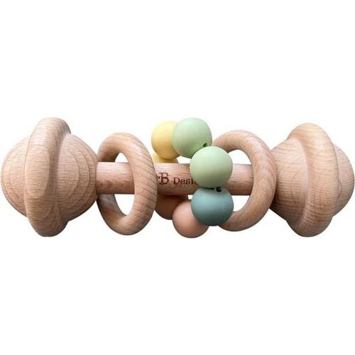 OB Designs, Beissring, Mehrfarbiges Beissrasselspielzeug