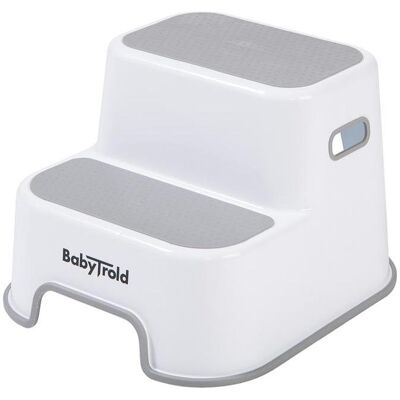 Babytrold 2-Stufen Hocker - Weiß Babytrold 2-Stufen Hocker - Weiß