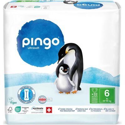 Pingo Ökowindeln (Gr. 6, Halbmonatsbox, 128 Stk.) Pingo Ökowindeln (Gr. 6, Halbmonatsbox, 128 Stk.)