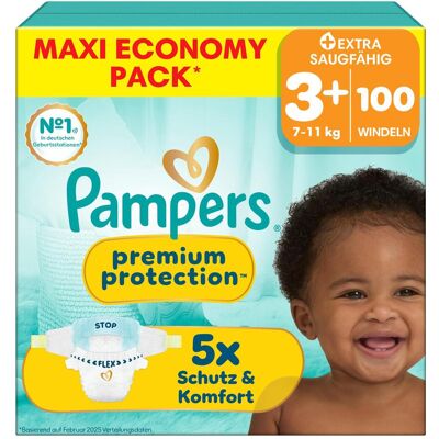Pampers Premium Protection (Gr. 3+, 100 Stk.) Pampers Premium Protection (Gr. 3+, 100 Stk.)