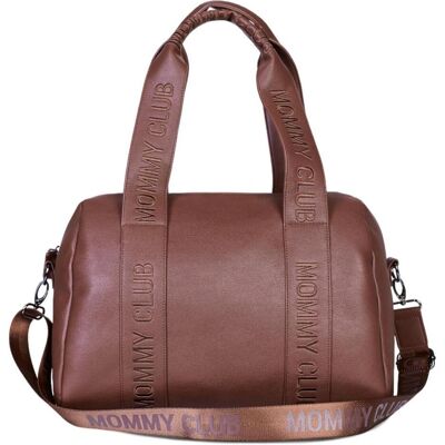 Childhome Wickeltasche Mommy Club Signatur Leder dunkelbraun Childhome Wickeltasche Mommy Club Signatur Leder dunkelbraun