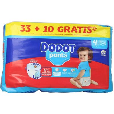 Dodot PANTS pañal-braguita talla 4 9-15 kg 43 u (43 Stk.) Dodot PANTS pañal-braguita talla 4 9-15 kg 43 u (43 Stk.)