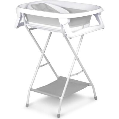 Nukido, Babybadewanne, Faltbare Babybadewanne mit Gestell und Thermometer Nukido, Babybadewanne, Faltbare Babybadewanne mit Gestell und Thermometer