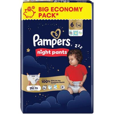 Pampers Night Pants Gr.6 Big Windeln Eco Pack 42 Stück (Gr. 6, 42 Stk.) Pampers Night Pants Gr.6 Big Windeln Eco Pack 42 Stück (Gr. 6, 42 Stk.)