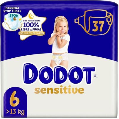 Dodot SENSITIVE size 6 diapers +13 kg 37 units (Gr. 6, Monatsbox, 37 Stk.) Dodot SENSITIVE size 6 diapers +13 kg 37 units (Gr. 6, Monatsbox, 37 Stk.)