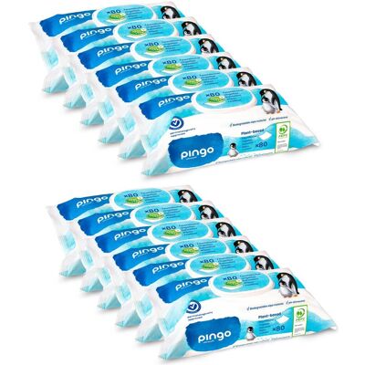 2x Pingo Feuchttücher (12 x 80 Stk.) 2x Pingo Feuchttücher (12 x 80 Stk.)