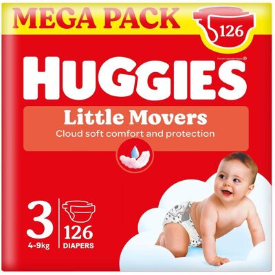 Huggies Little Movers (Gr. 3, 126 Stk.) Huggies Little Movers (Gr. 3, 126 Stk.)