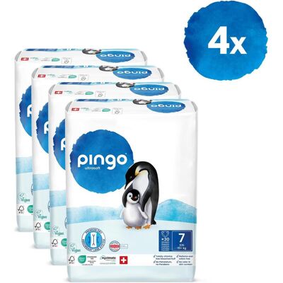 Pingo Ökowindeln (Gr. 7, Halbmonatsbox, 120 Stk.) Pingo Ökowindeln (Gr. 7, Halbmonatsbox, 120 Stk.)
