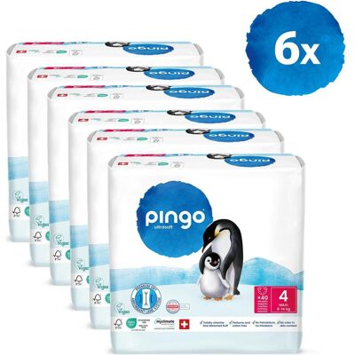 Pingo Ökowindeln (Gr. 4, Monatsbox, 240 Stk.) Pingo Ökowindeln (Gr. 4, Monatsbox, 240 Stk.)