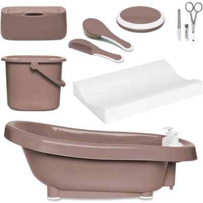Zewi, Babybadewanne, Thermobadset de luxe Mocha Mousse Zewi, Babybadewanne, Thermobadset de luxe Mocha Mousse