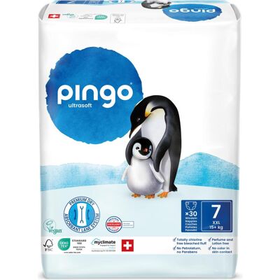 Pingo Ökowindeln (Gr. 7, Tragepack, 30 Stk.) Pingo Ökowindeln (Gr. 7, Tragepack, 30 Stk.)