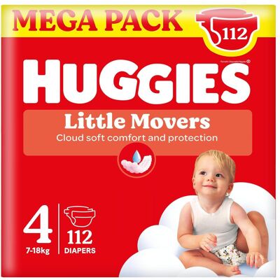 Huggies Little Movers (Halbmonatsbox, 112 Stk.) Huggies Little Movers (Halbmonatsbox, 112 Stk.)