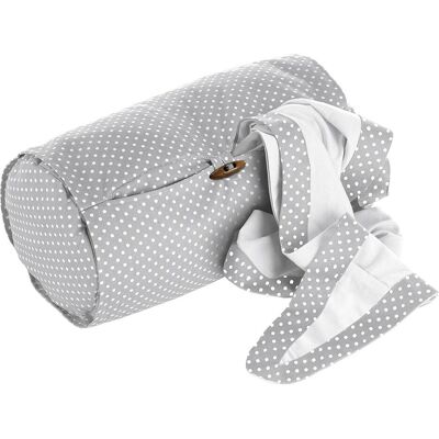 Theraline, Stillkissen, Stillrolle PLUS Punkte grau/kieselgrau (33 x 20 cm) Theraline, Stillkissen, Stillrolle PLUS Punkte grau/kieselgrau (33 x 20 cm)