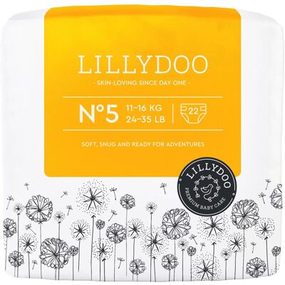 Lillydoo Windeln Gr. 5 (11+ kg), 22 St (Gr. 5, Tragepack, 22 Stk.) Lillydoo Windeln Gr. 5 (11+ kg), 22 St (Gr. 5, Tragepack, 22 Stk.)
