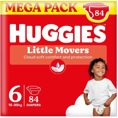 Huggies Little Movers (Gr. 6, Halbmonatsbox, 84 Stk.) Huggies Little Movers (Gr. 6, Halbmonatsbox, 84 Stk.)