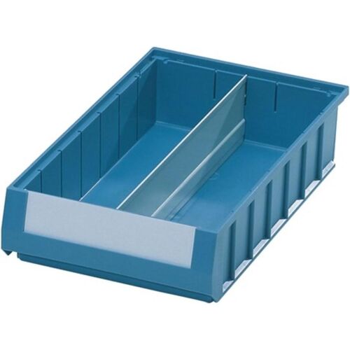 Mauser, Glas + Plexiglas, Längsteiler für Regalkasten L 600 x H 140 mm Stahlblech grau (58 cm, 13.50 cm)