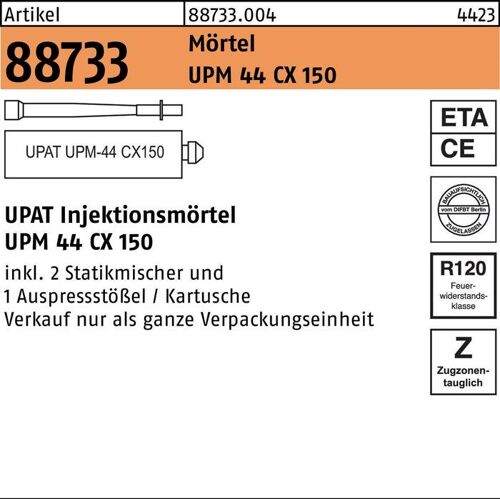 Upat, Spachtelmasse + Mörtel, ART 88733 Verbundmörtel UPM 44 CX150 220 g S (548 g)