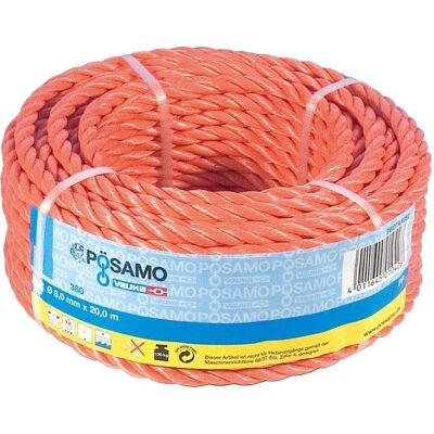 Magni, Seil, PP-Seil 12mm gedreht orange SB-Ring 20m (20 m) Magni, Seil, PP-Seil 12mm gedreht orange SB-Ring 20m (20 m)