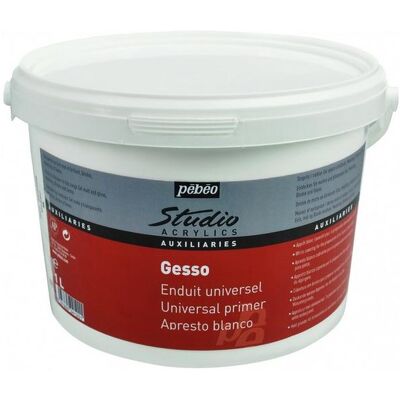 Pebeo Weiße Acryl Gesso - Künstler- & Bastelgrundierung - 4000 ml Pebeo Weiße Acryl Gesso - Künstler- & Bastelgrundierung - 4000 ml