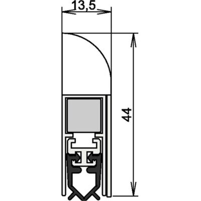 Athmer - Wind-Ex 1-311 - 860 mm - PVC - Türdichtung Athmer - Wind-Ex 1-311 - 860 mm - PVC - Türdichtung