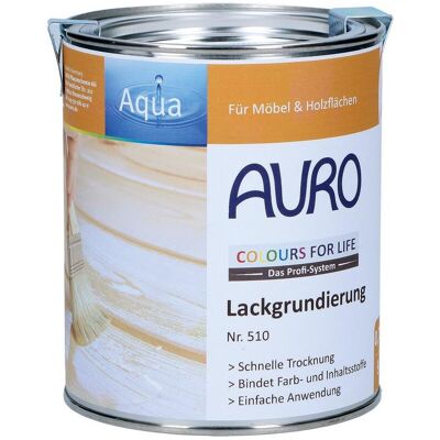 AURO, Holzschutz + Holzpflege, Lackgrundierung 510 (Halbtransparent, leicht weiss pigmentiert, Transparent, 0.75 l) AURO, Holzschutz + Holzpflege, Lackgrundierung 510 (Halbtransparent, leicht weiss pigmentiert, Transparent, 0.75 l)