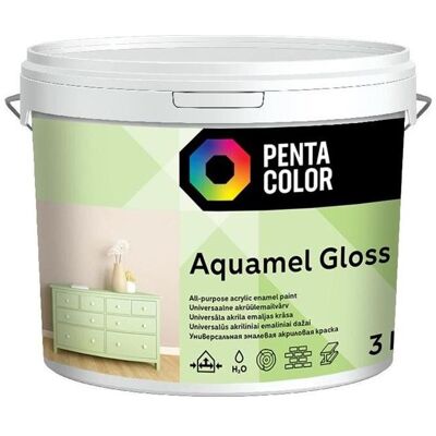 Pentacolor, Künstlerfarbe + Bastelfarbe, Paint Aquamel White 3 kg Glossy Pentacolor, Künstlerfarbe + Bastelfarbe, Paint Aquamel White 3 kg Glossy