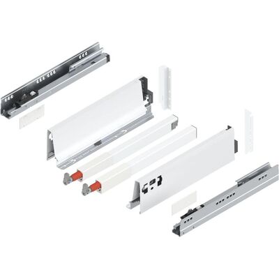 Blum, Schubladenauszüge, Tandembox antaro D-Reling 1 Paar, 30kg 300mm Vollauszug, seidenweiss Blum, Schubladenauszüge, Tandembox antaro D-Reling 1 Paar, 30kg 300mm Vollauszug, seidenweiss