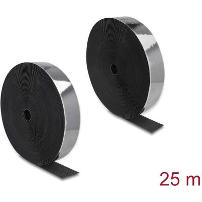 DeLock Klettband, Klettband 25m x 50mm Strapazierfähig und selbstklebend (50 mm) DeLock Klettband, Klettband 25m x 50mm Strapazierfähig und selbstklebend (50 mm)