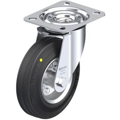 Blickle, Möbelrollen, LE-VE 125R-EL, Roller, 250 kg, Schwarz, Deutschland, 1 Stück(e), 150 mm Blickle, Möbelrollen, LE-VE 125R-EL, Roller, 250 kg, Schwarz, Deutschland, 1 Stück(e), 150 mm