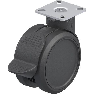Blickle, Möbelrollen, 844240 LKDB-PUA 100G-RA-P23 Kunststoff-Doppel-Lenkrolle Rad-Durchmesser: 100 mm Blickle, Möbelrollen, 844240 LKDB-PUA 100G-RA-P23 Kunststoff-Doppel-Lenkrolle Rad-Durchmesser: 100 mm