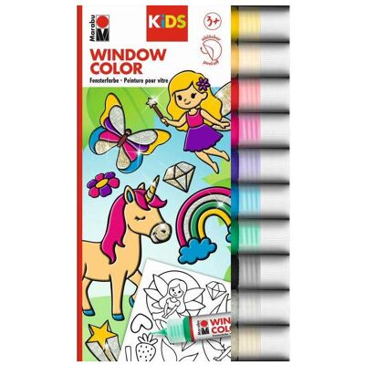 Magni, Künstlerfarbe + Bastelfarbe, Marabu KiDS Window Color Glitzerfee 10x25ml (250 ml) Magni, Künstlerfarbe + Bastelfarbe, Marabu KiDS Window Color Glitzerfee 10x25ml (250 ml)