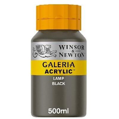 Winsor & Newton Galeria Acrylfarbe - Schwarz - 500ml Winsor & Newton Galeria Acrylfarbe - Schwarz - 500ml