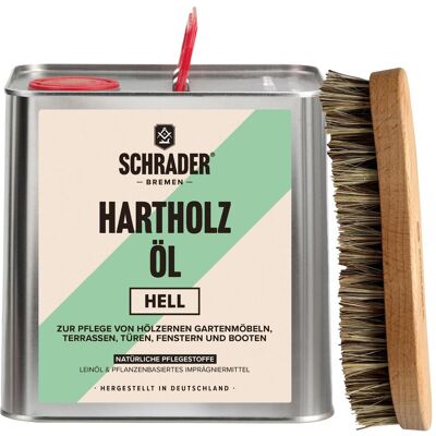 Schrader, Holzschutz + Holzpflege, Terrassenöl hell 2,5 mit Reinigungsbürste (Hell, 2.50 l) Schrader, Holzschutz + Holzpflege, Terrassenöl hell 2,5 mit Reinigungsbürste (Hell, 2.50 l)