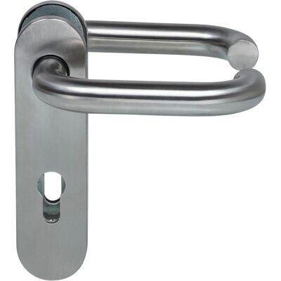 Hörmann, Türgriff + Türgarnitur, FS Drückergarnitur D-110 Kurzschild PZ, Gleitlager Edelstahl - 535303 (Türgarnitur) Hörmann, Türgriff + Türgarnitur, FS Drückergarnitur D-110 Kurzschild PZ, Gleitlager Edelstahl - 535303 (Türgarnitur)