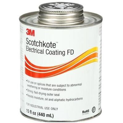 3M Klebeband, Scotchkote 14583 Isolationslak 440 ml. med pensel 3M Klebeband, Scotchkote 14583 Isolationslak 440 ml. med pensel