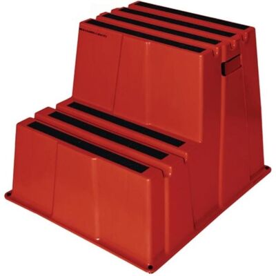 Twinco Twin 6700 Sicherheitstritt - 2 Sprossen - 0,5 m Arbeitshöhe - Rot - Anlegeleiter Twinco Twin 6700 Sicherheitstritt - 2 Sprossen - 0,5 m Arbeitshöhe - Rot - Anlegeleiter