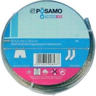 Magni, Seil, Drahtseil-Universalleine PVC/umm. 4mmx30m (30 m) Magni, Seil, Drahtseil-Universalleine PVC/umm. 4mmx30m (30 m)
